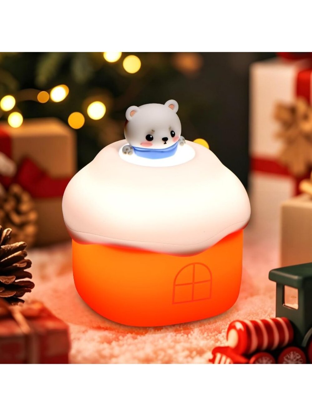 Silicone Bear Night Light Official Licensed Genuine Festival Decorations